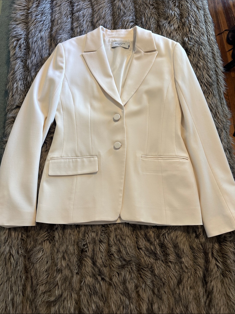 The Bennett Jacket - Italian Wool Twill - Ivory